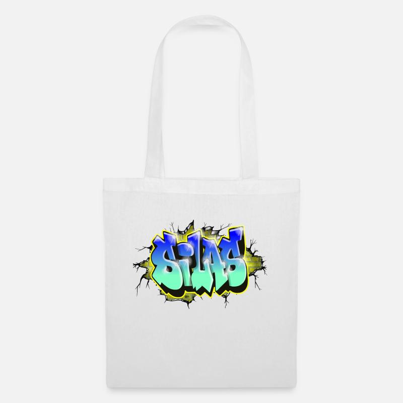 Graffiti SILAS scratch gift BIRTHDAY BIRTH - Tote Bag - white
