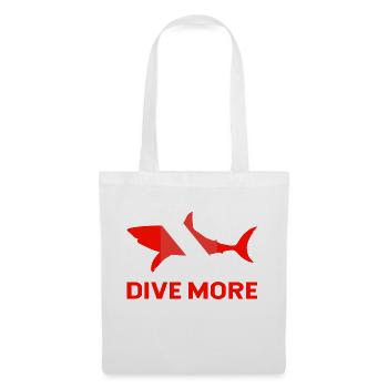 Plongeur Drôle Dicton Requin Requin - Sac en tissu - blanc - Devant