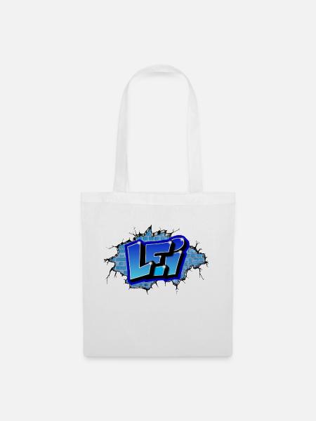 GRAFFITI FIRST NAME LEI PRINTABLE BY MAX THE TAGGER - Tote Bag - white