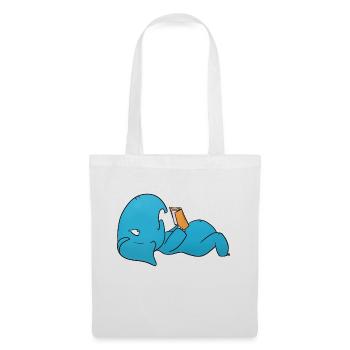 Elephant Reading - Tote Bag - white - Front