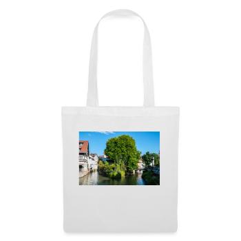 Cityscape of Esslingen am Neckar from Agnesbrücke - Tote Bag - white - Front