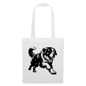 Saint-bernard - Sac en tissu - blanc - Devant