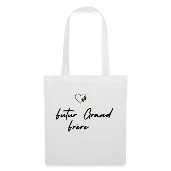 Futur grand frère - annonce futur grand frère - Sac en tissu - blanc - Devant