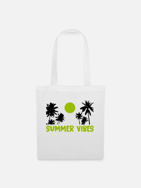 summer vibes - Stoffbeutel - Weiß