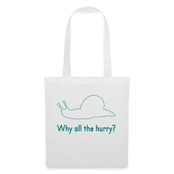slow down snail - Tote Bag - white - Front