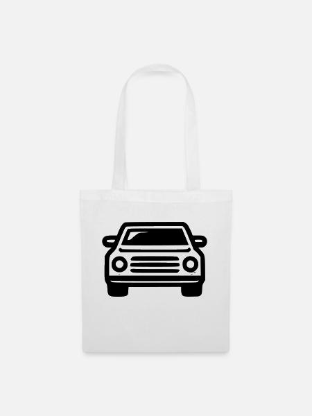 Auto - Stoffbeutel - Weiß