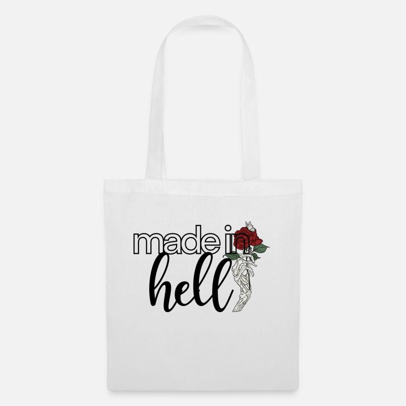 Made in Hell - Stoffbeutel - Weiß