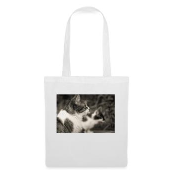 portrait de chats - Sac en tissu - blanc - Devant