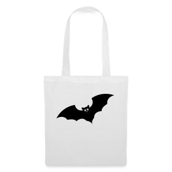 chauve-souris - Sac en tissu - blanc - Devant