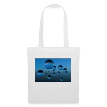 Bulle bleue - Sac en tissu - blanc - Devant