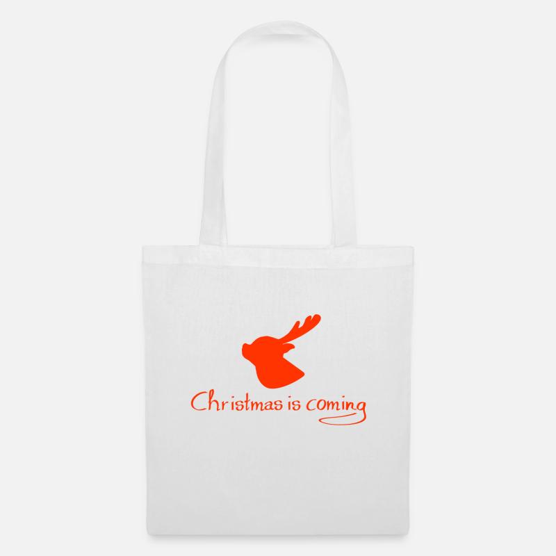 Christmas is coming - Stoffbeutel - Weiß