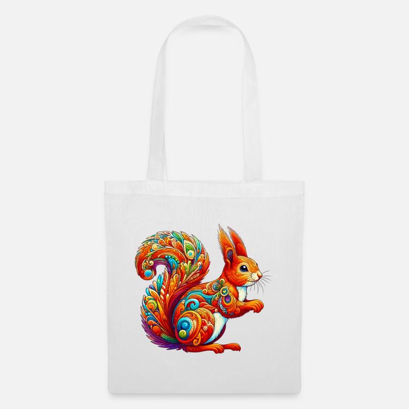 Squirrel - Tote Bag - white