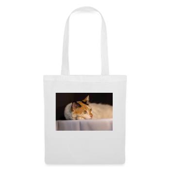 Die Katze - Stoffbeutel - Weiß - Vorne