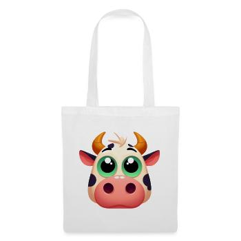 Vache - Sac en tissu - blanc - Devant