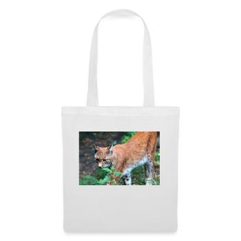 Lynx d’Eurasie ou lynx du Nord - Sac en tissu - blanc - Devant