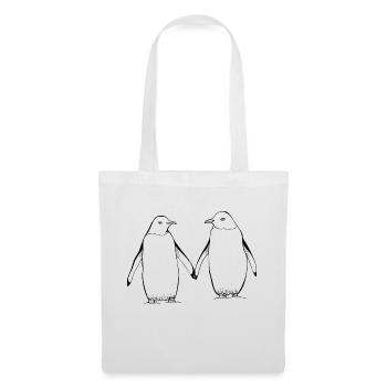 Tag der Pinguine - Stoffbeutel - Weiß - Vorne