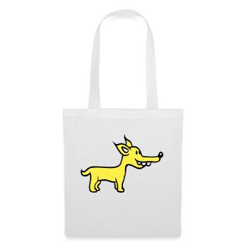 Dog Stands Cute Little Happy Puppy Pet - Tote Bag - white - Front