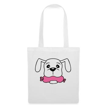 Chien Saucisse Bouche Faim Nourriture Mange Saucisses Sucré - Sac en tissu - blanc - Devant