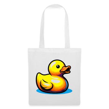 Ente Ente Ente Ente Ente - Stoffbeutel - Weiß - Vorne