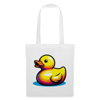 Ente Ente Ente Ente Ente - Stoffbeutel - Weiß - Vorne