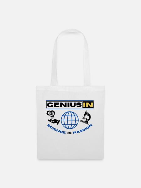 GENIUS IN - Stoffbeutel - Weiß