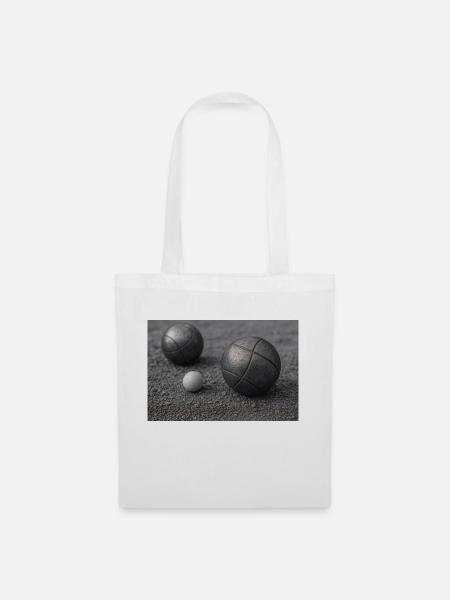Sport - Boule - Stoffbeutel - Weiß