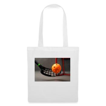 Sport - Floorball, bâton et ballon - Sac en tissu - blanc - Devant