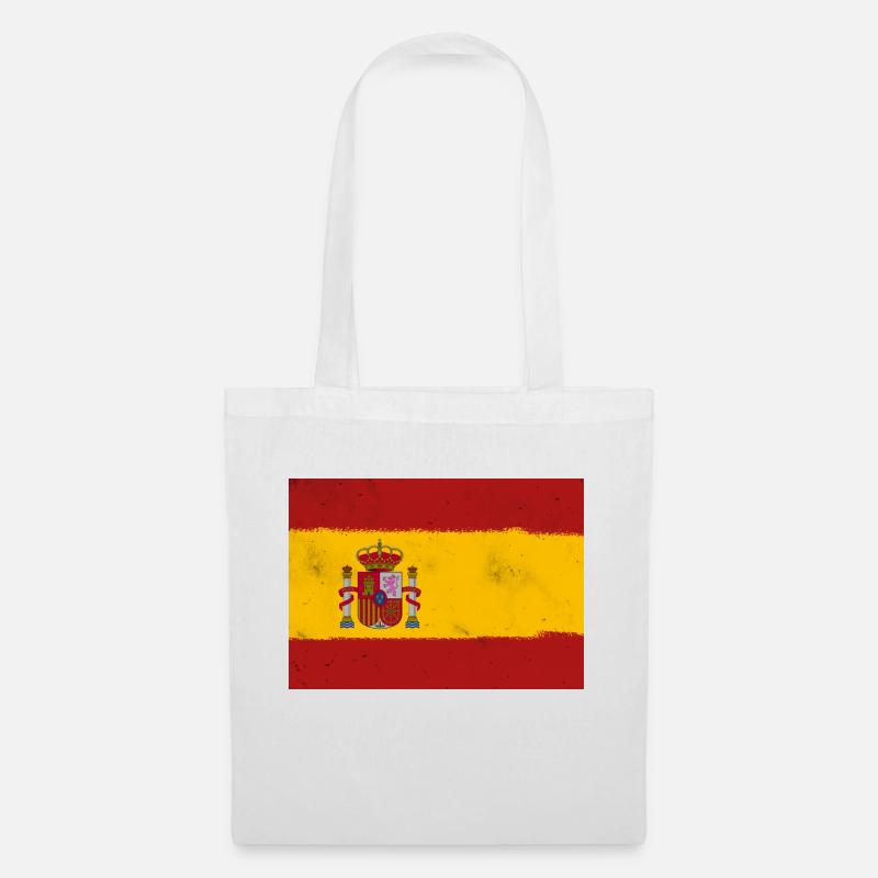 Flagge von Spanien - Stoffbeutel - Weiß