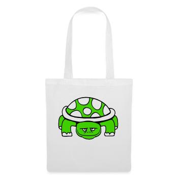 tortue mignon mignon drôle carapace de tortue - Sac en tissu - blanc - Devant