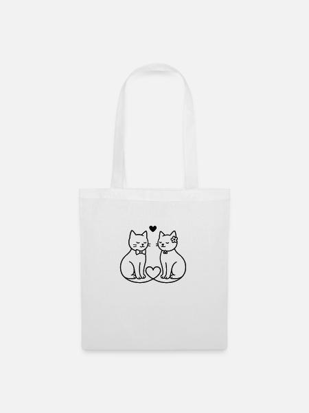 Tail of Love - Tote Bag - white