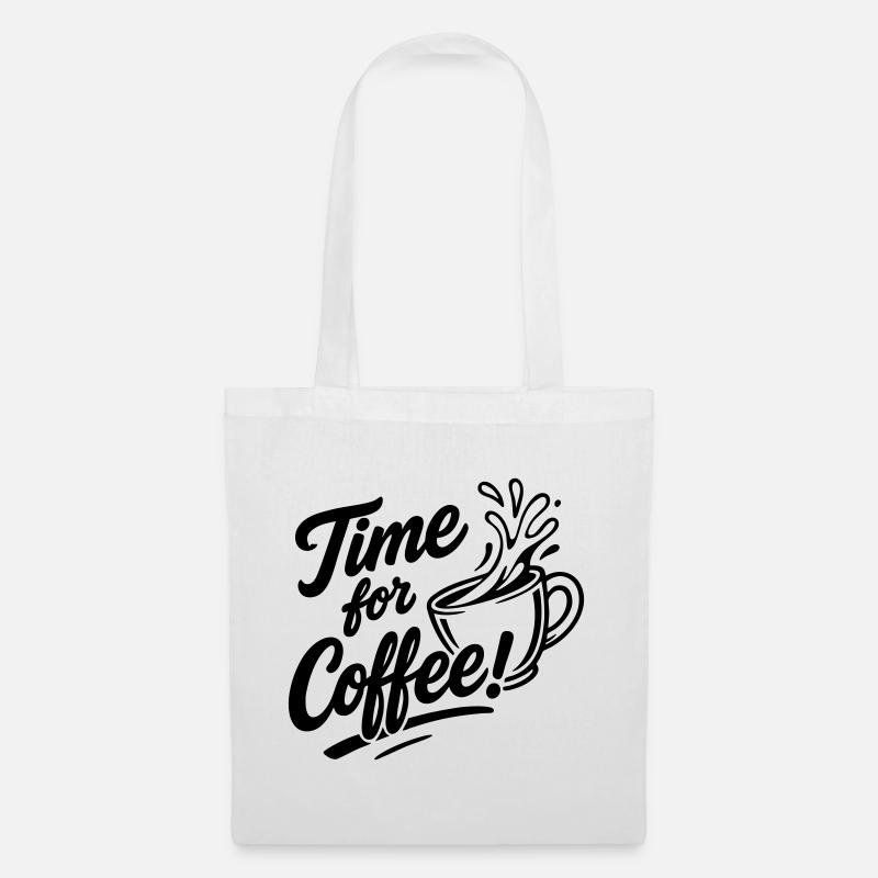 C’est l’heure du café ! - Sac en tissu - blanc