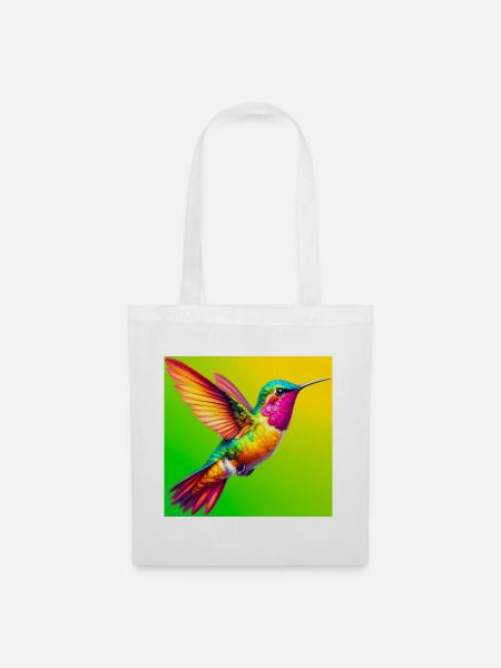 Kolibri - Stoffbeutel - Weiß