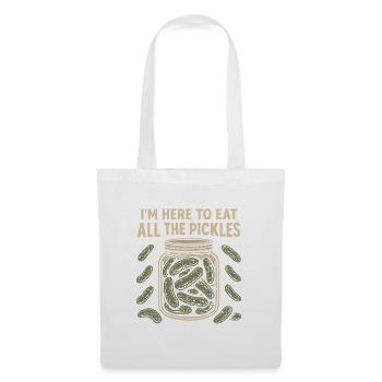 I'm here to eat all the cucumbers. Funny Gur - Tote Bag - white - Front