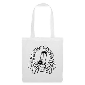 L’asthme est sexy – Nerd Flirt Dicton & Cadeau - Sac en tissu - blanc - Devant
