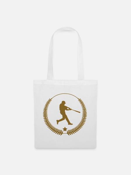 Baseball – Sport - Stoffbeutel - Weiß