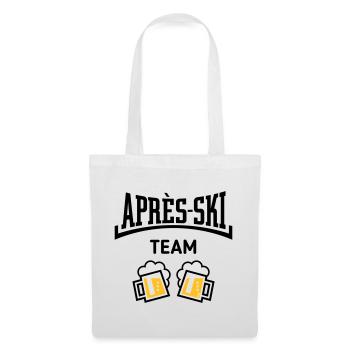 Après-Ski Team (Bier Apres Ski Konkav / POS 3C) - Stoffbeutel - Weiß - Vorne