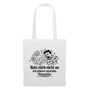 Mental thin shit vomiting - Tote Bag - white - Front