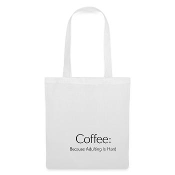 Coffee Because Murder Is Wrong - Tote Bag - white - Front