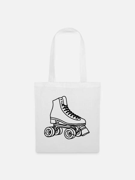Rollerskates - Stoffbeutel - Weiß