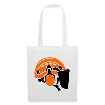 Forestry helmet, tree care, forest workers, lumberjacks - Tote Bag - white - Front