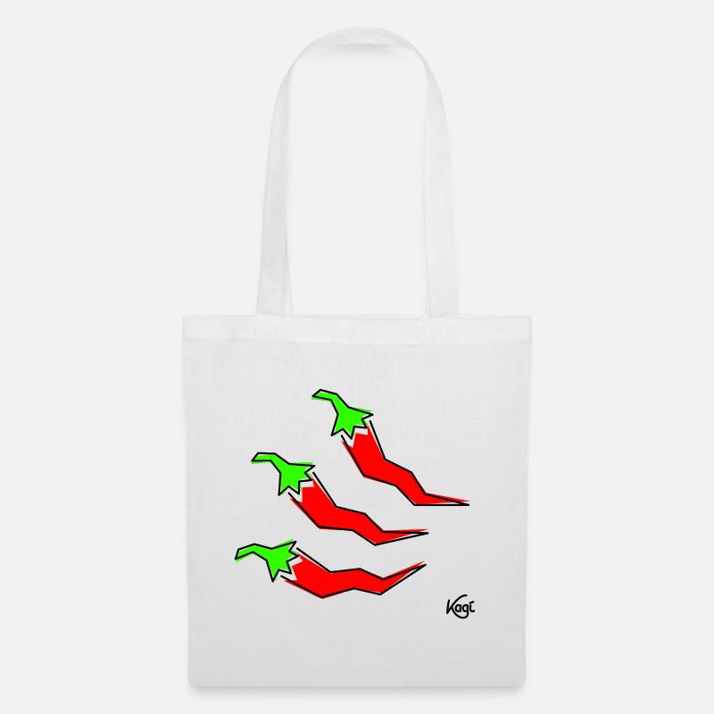 trois pepperonis - Sac en tissu - blanc
