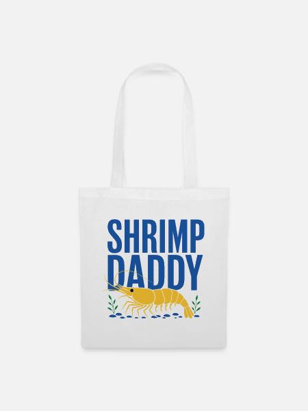 Shrimp Daddy Zwerggarnele - Stoffbeutel - Weiß
