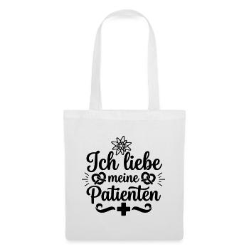 Ich liebe meine Patienten - Stoffbeutel - Weiß - Vorne