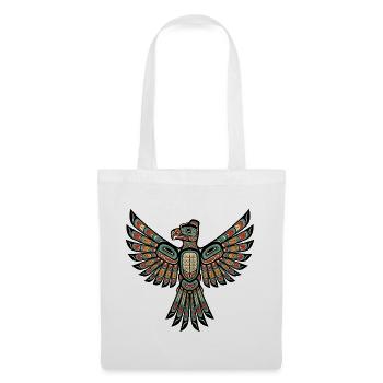 Indianischer Donnervogel Orange - Stoffbeutel - Weiß - Vorne