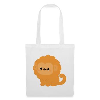 Goldener Löwe Tamarin-Affe - Stoffbeutel - Weiß - Vorne
