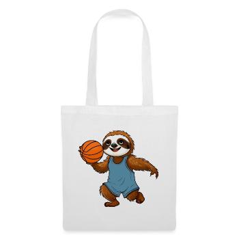 Faultiere Basketball - Stoffbeutel - Weiß - Vorne