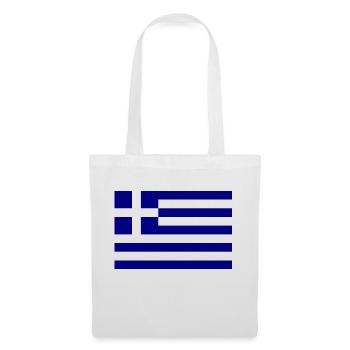 Drapeau Athènes Grèce - Sac en tissu - blanc - Devant
