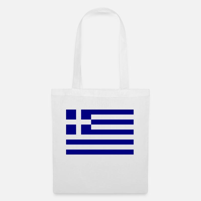 Drapeau Athènes Grèce - Sac en tissu - blanc
