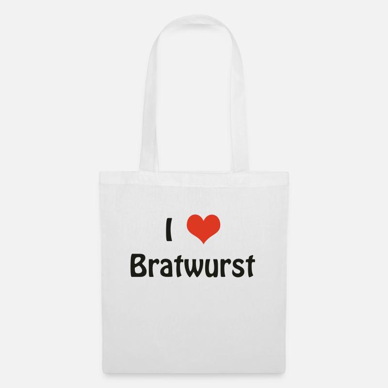 Bratwurst - Stoffbeutel - Weiß