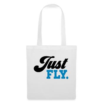 fliegen - Stoffbeutel - Weiß - Vorne